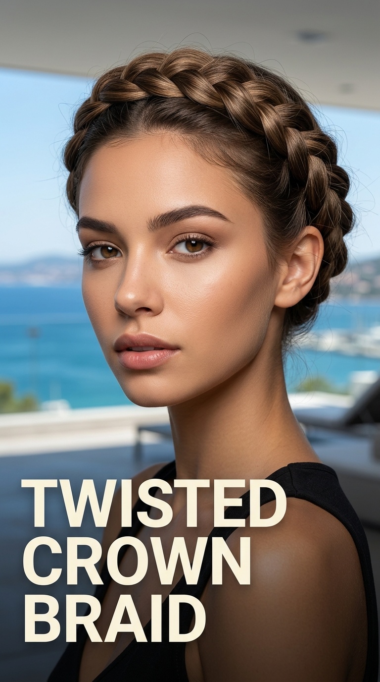Twisted Crown Braid