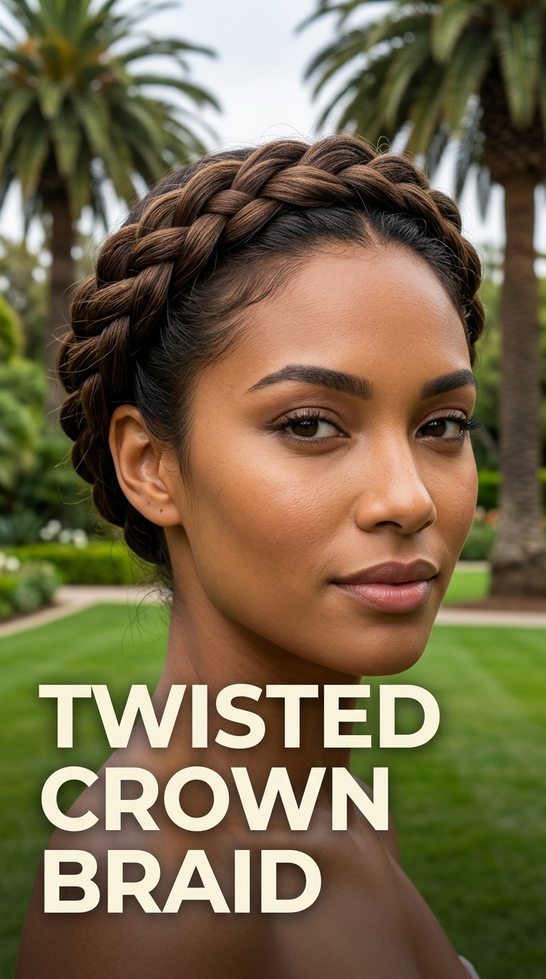 Twisted Crown Braid