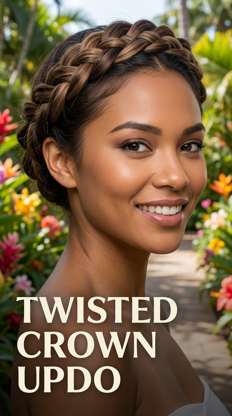 Twisted Crown Updo