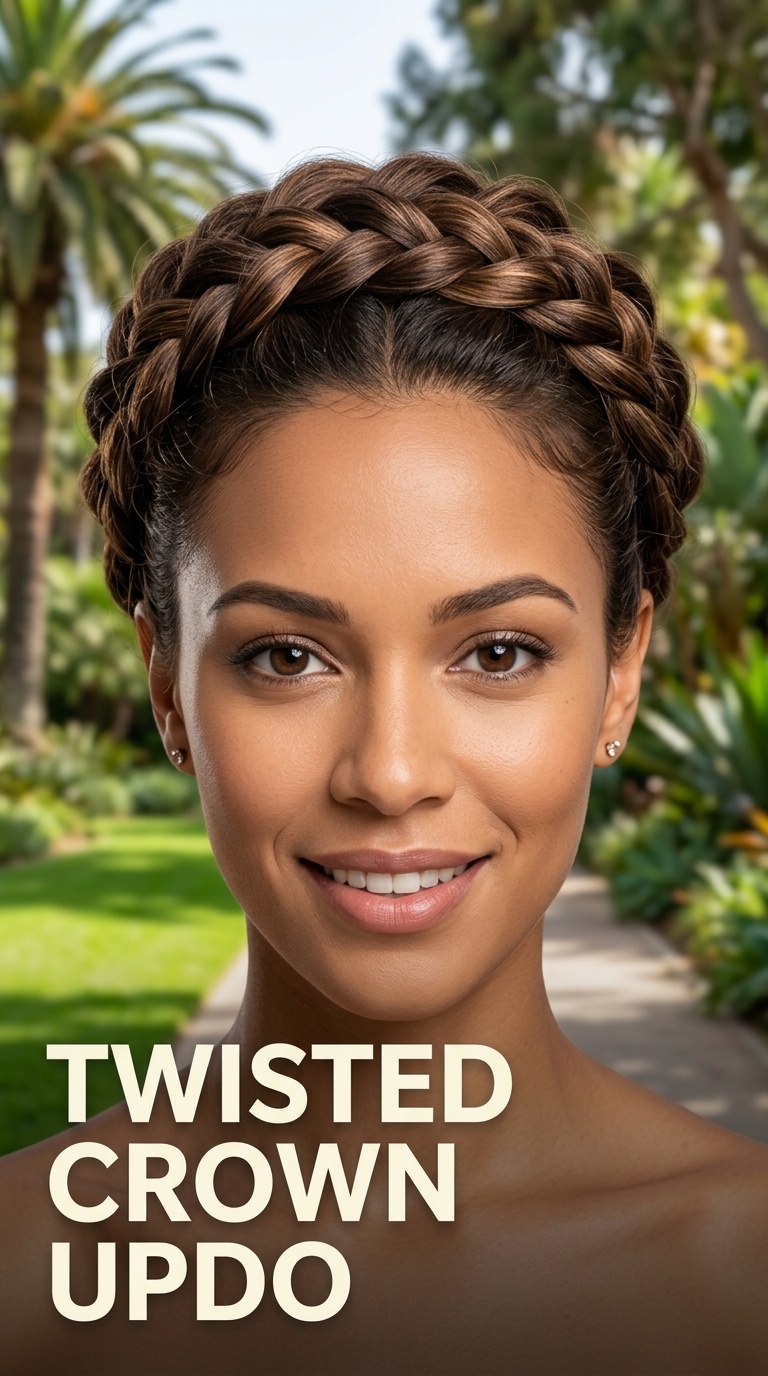 Twisted Crown Updo