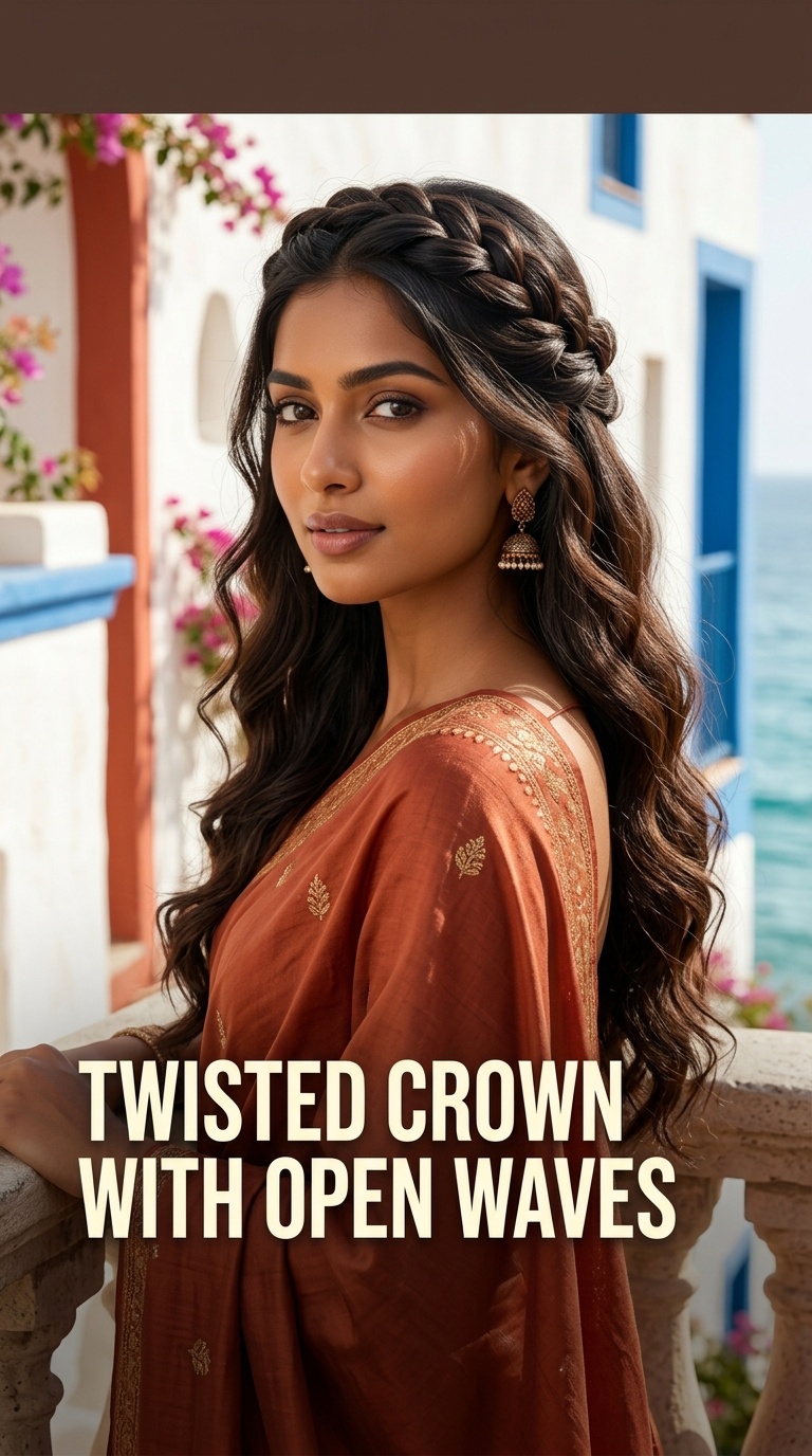 Twisted Crown with Open Waves