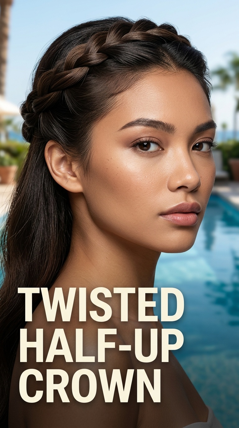 Twisted Half-Up Crown