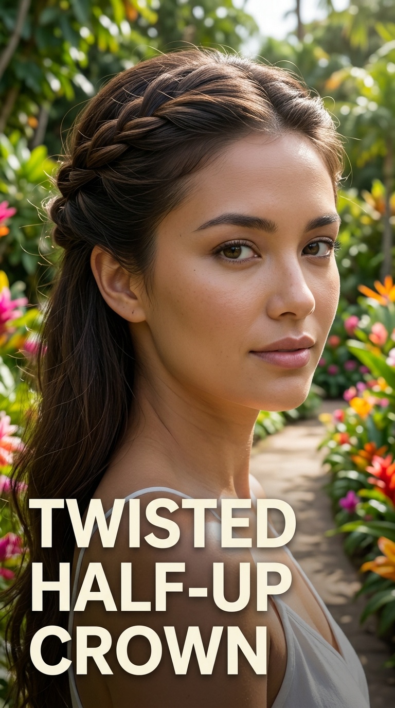 Twisted Half-Up Crown