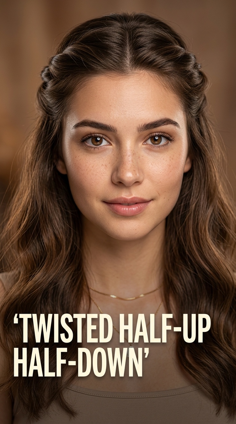 Twisted Half-Up Half-Down