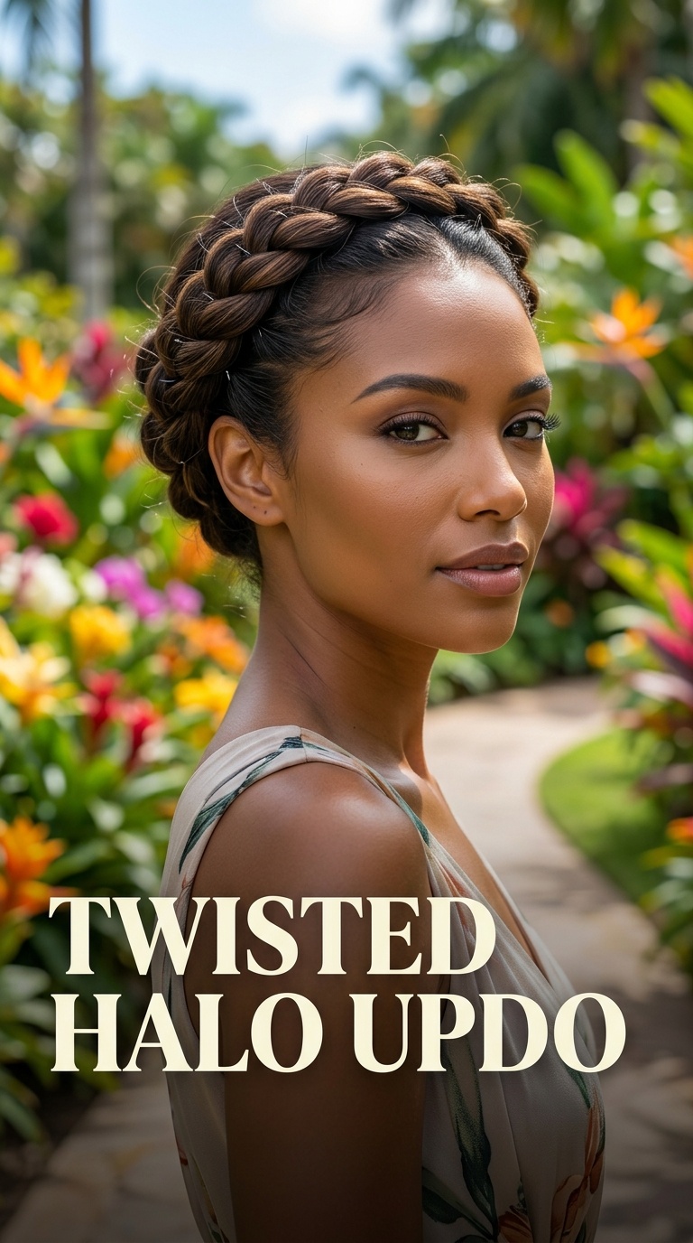 Twisted Halo Updo