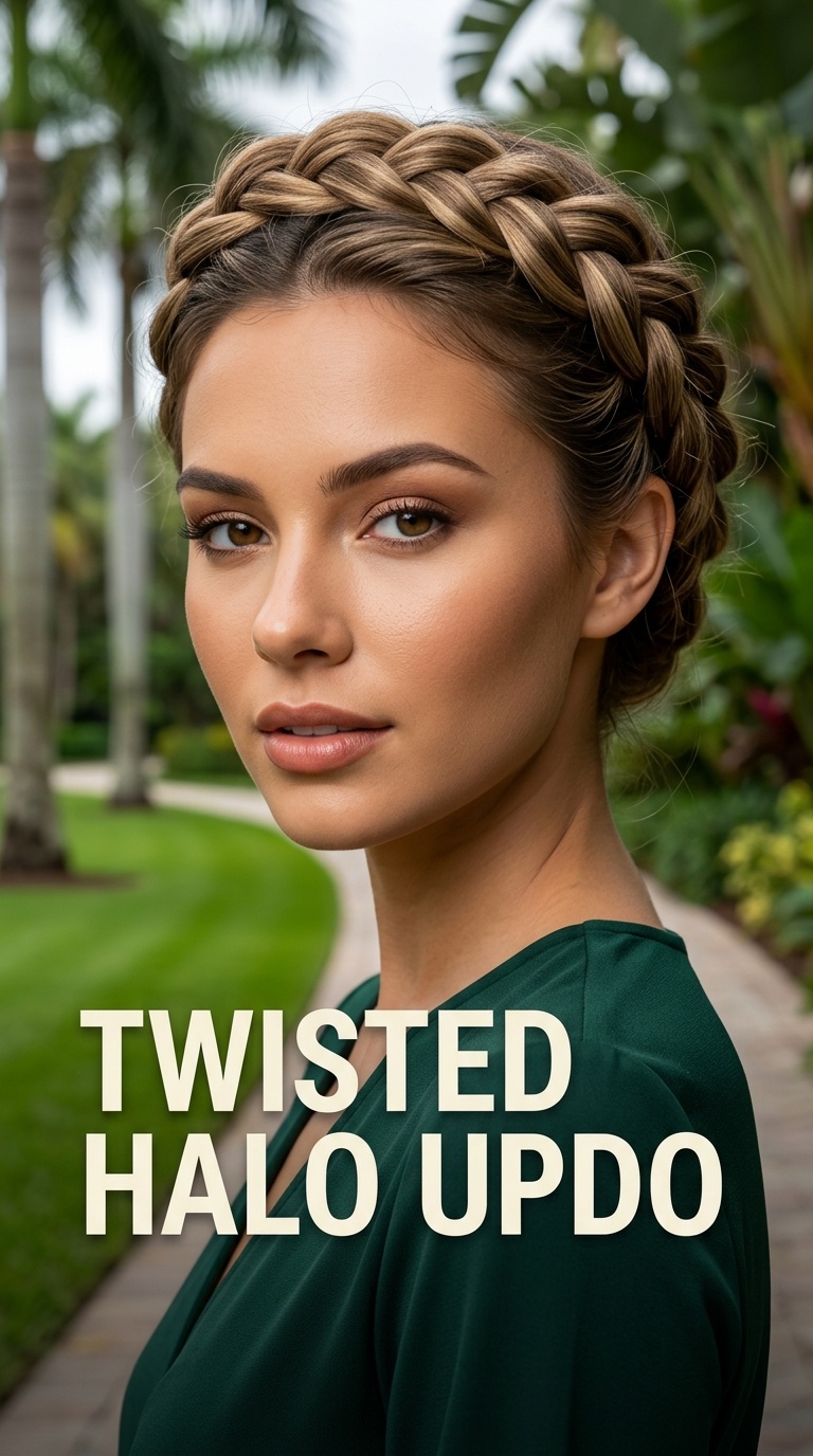 Twisted Halo Updo