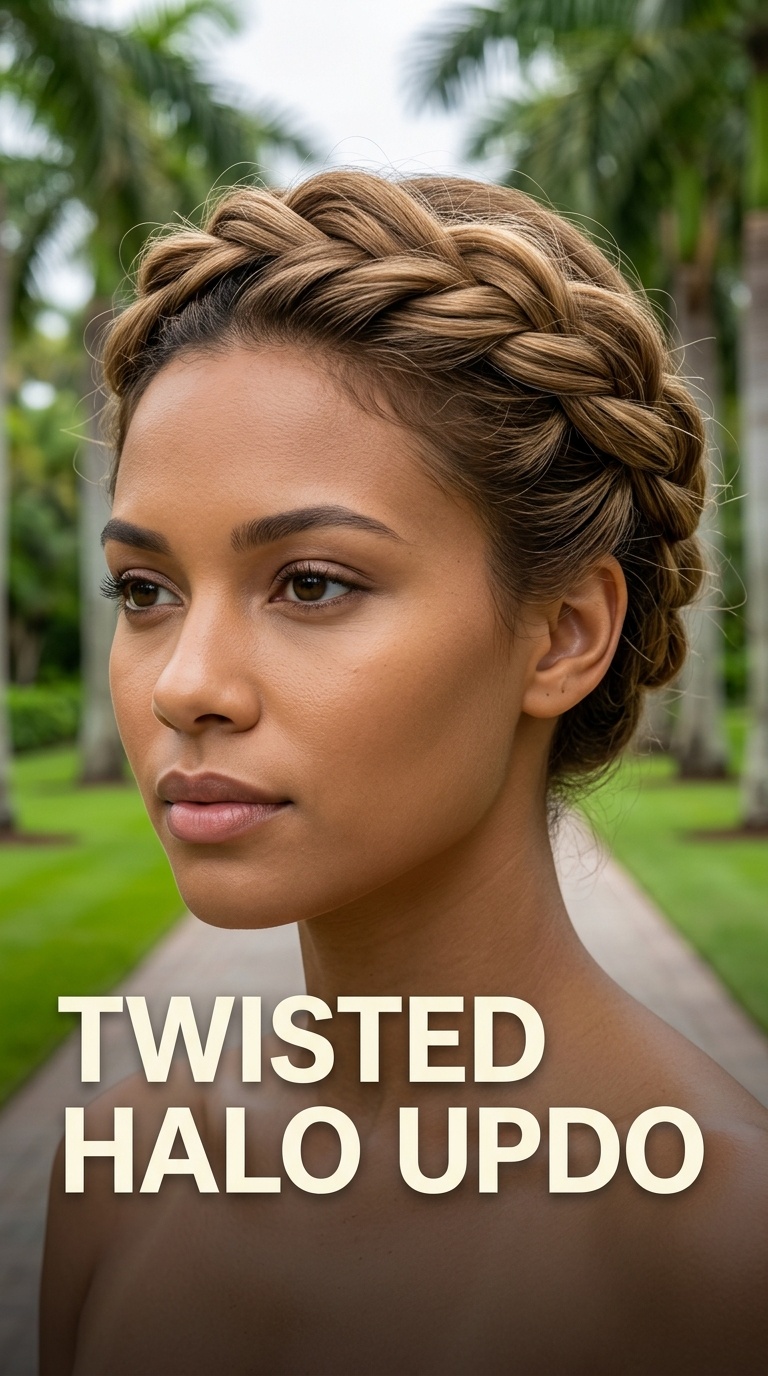 Twisted Halo Updo