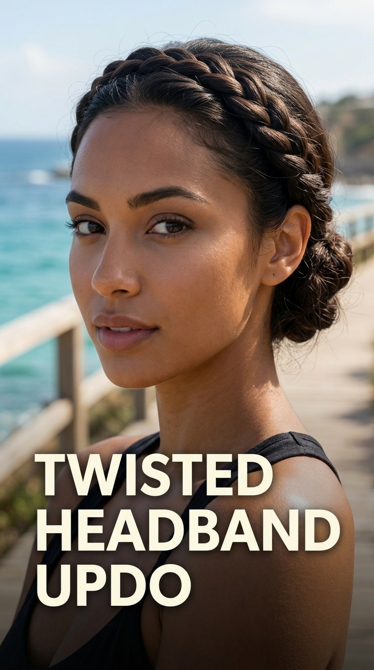 Twisted Headband Updo