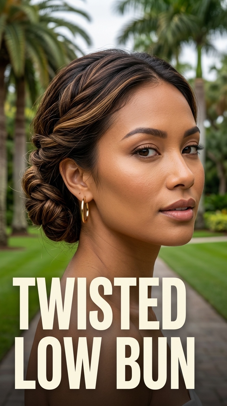 Twisted Low Bun
