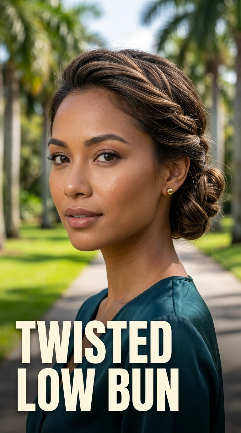 Twisted Low Bun