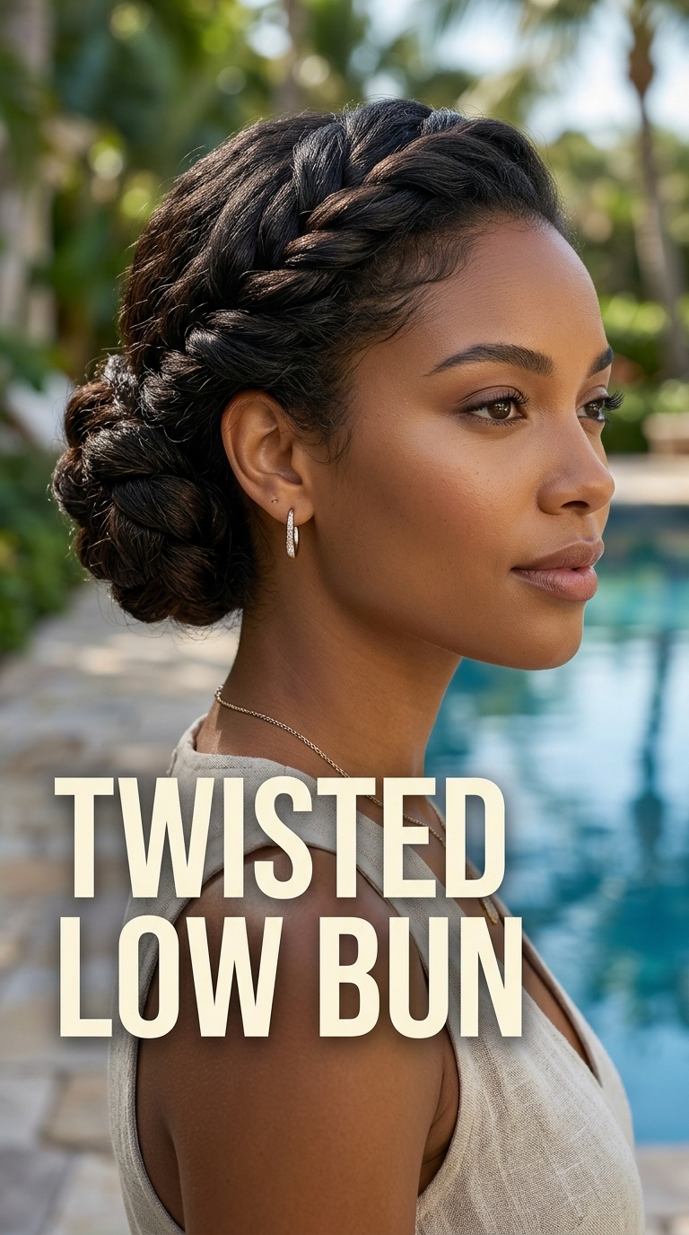 Twisted Low Bun