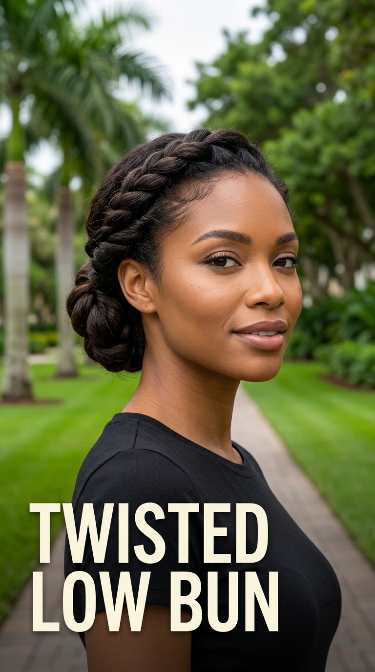 Twisted Low Bun