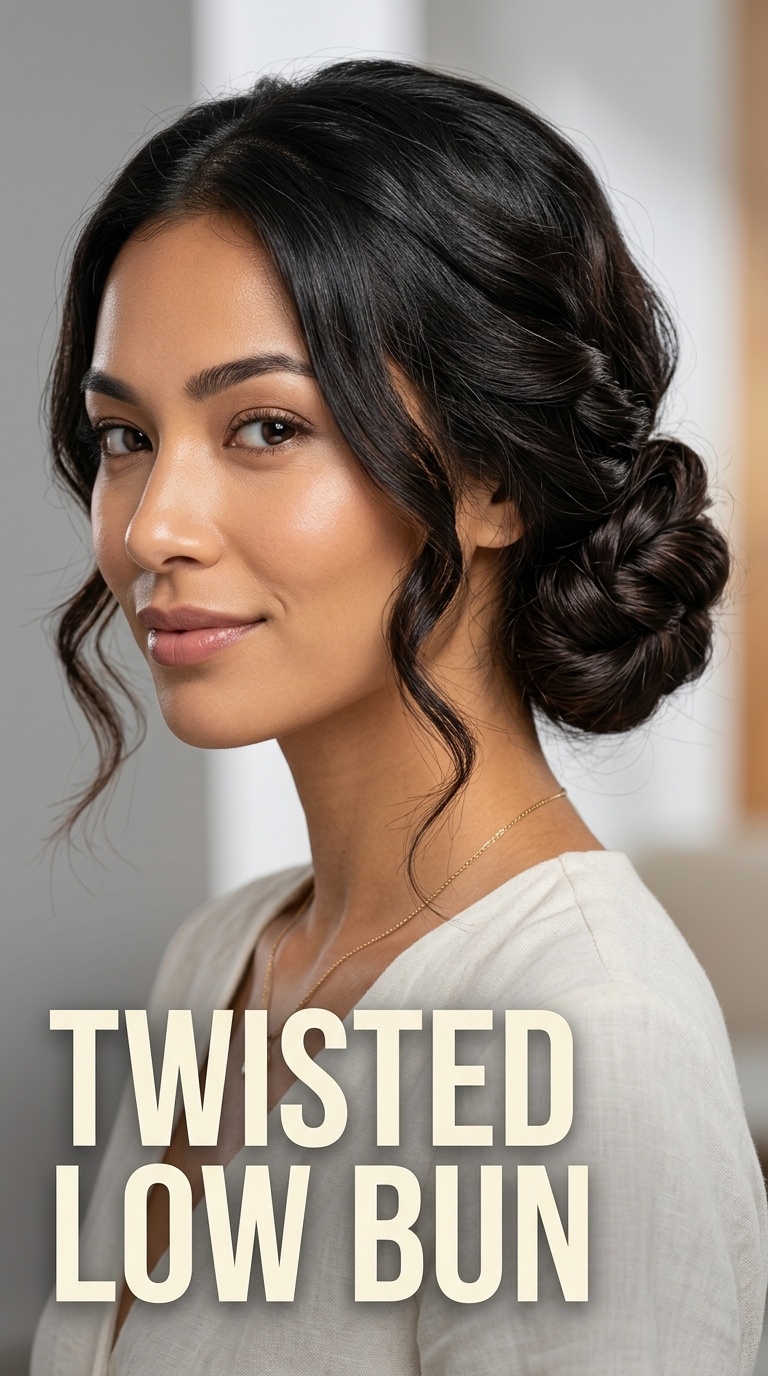 Twisted Low Bun
