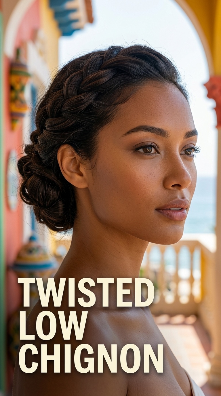 Twisted Low Chignon