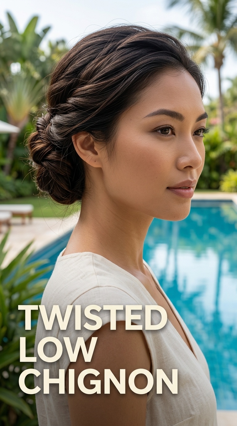 Twisted Low Chignon