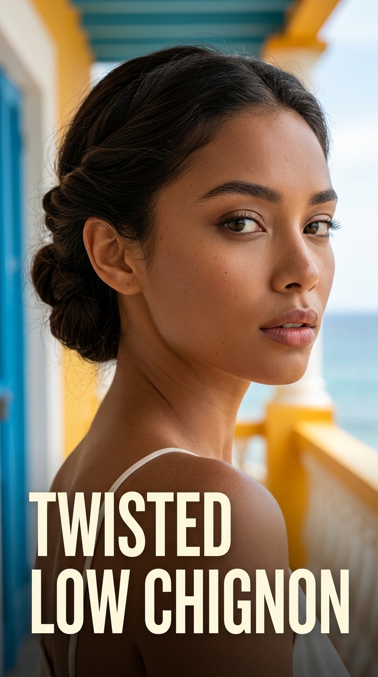 Twisted Low Chignon