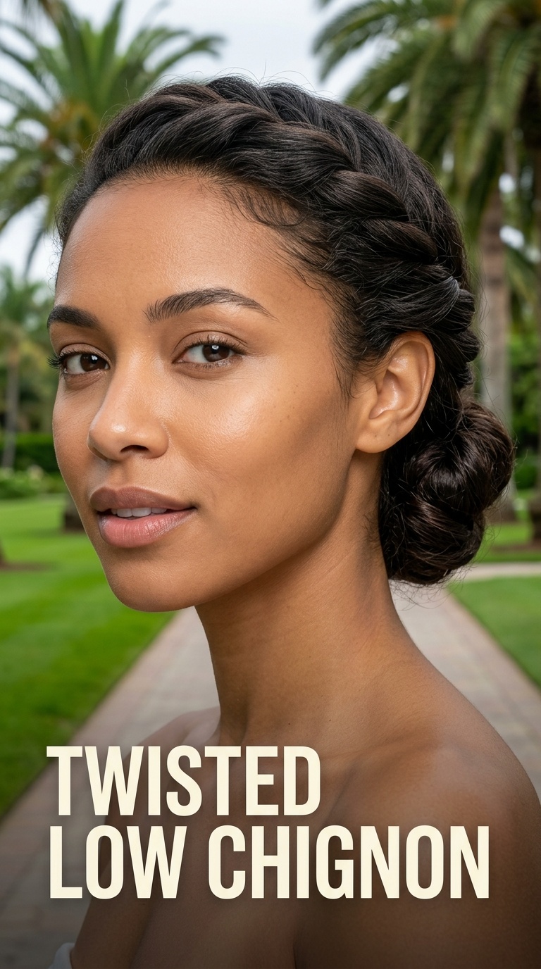 Twisted Low Chignon