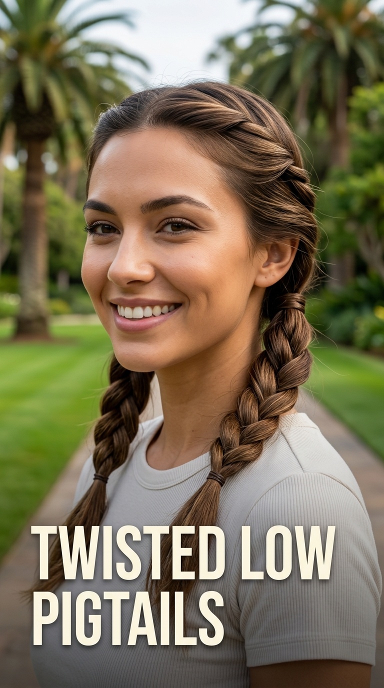 Twisted Low Pigtails