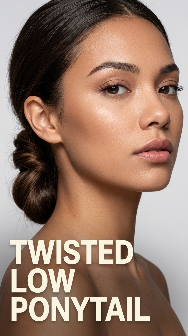 Twisted Low Ponytail