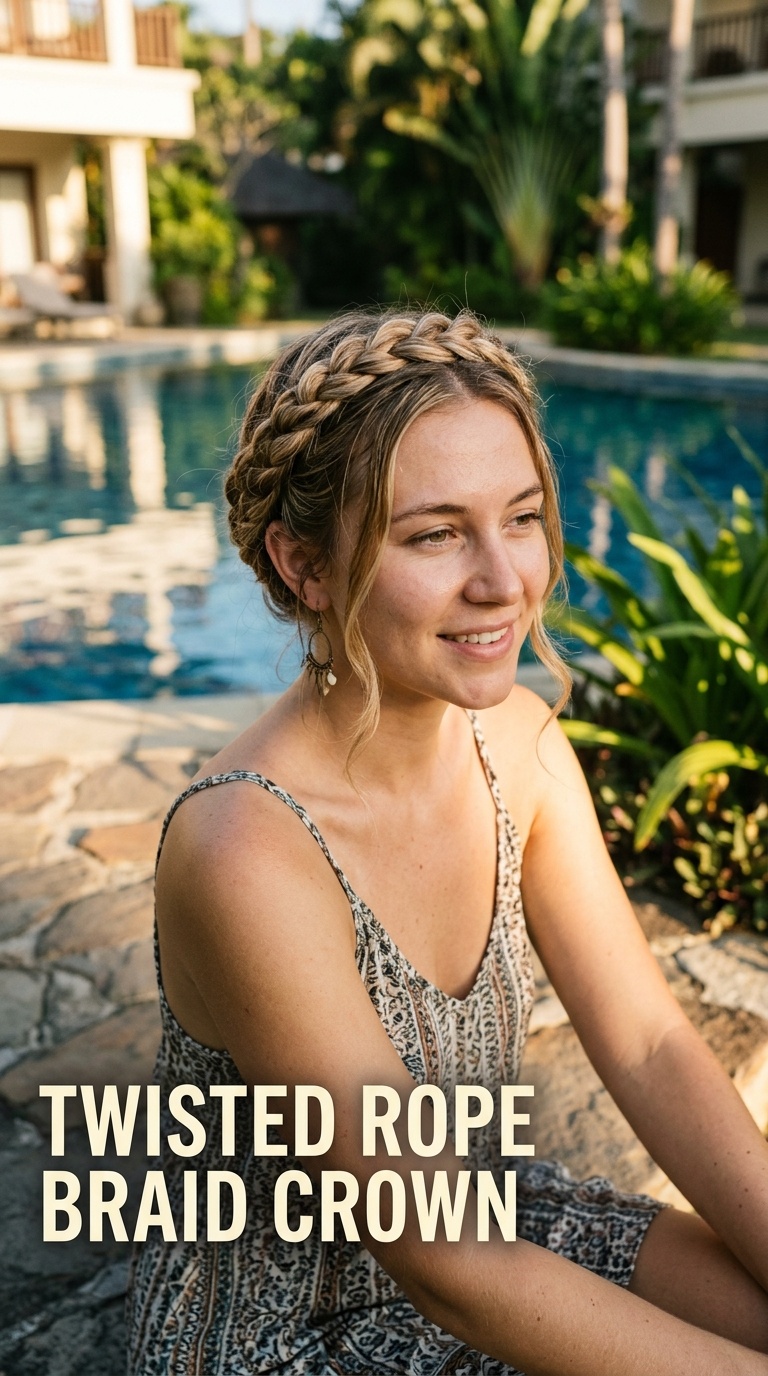 Twisted Rope Braid Crown