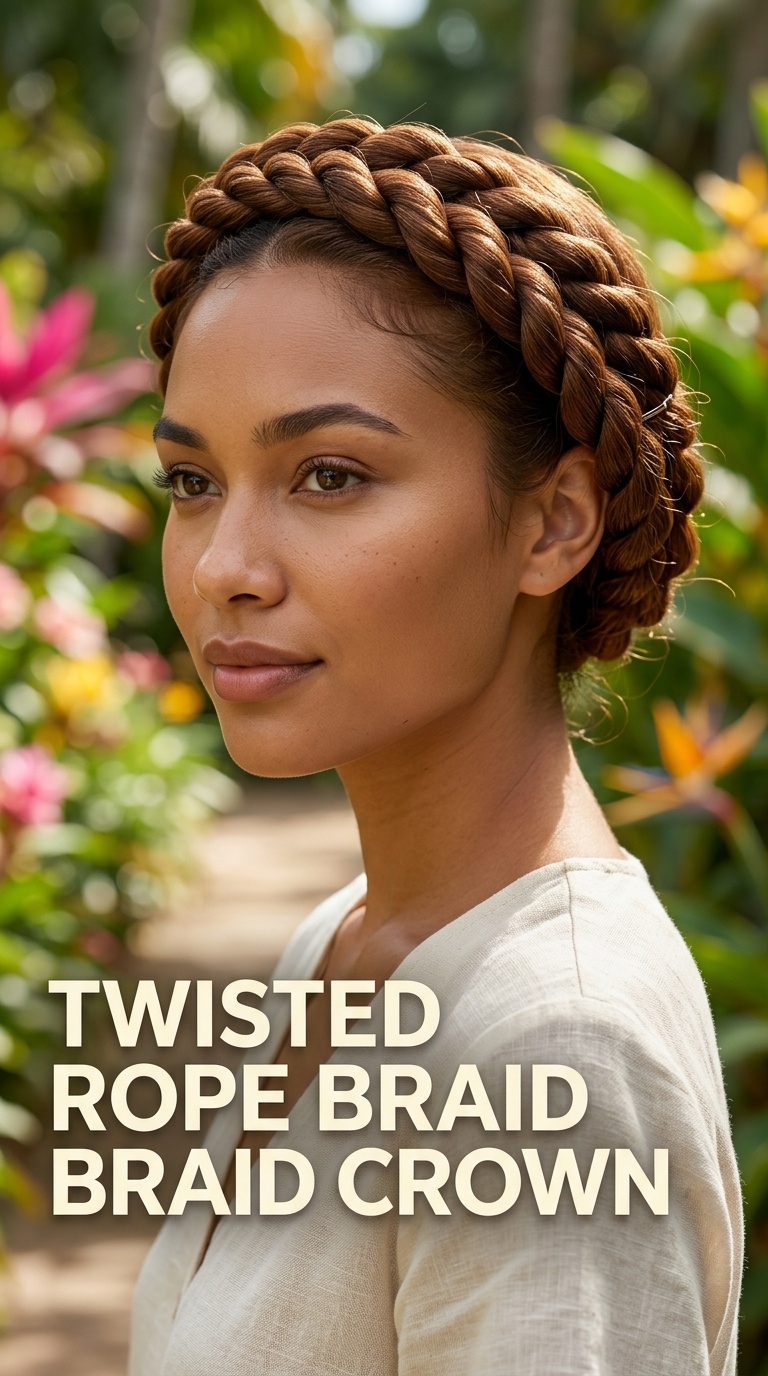 Twisted Rope Braid Crown
