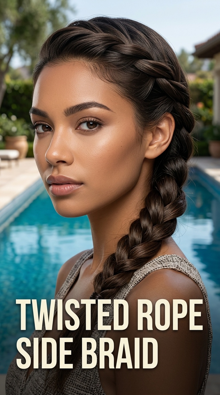 Twisted Rope Side Braid