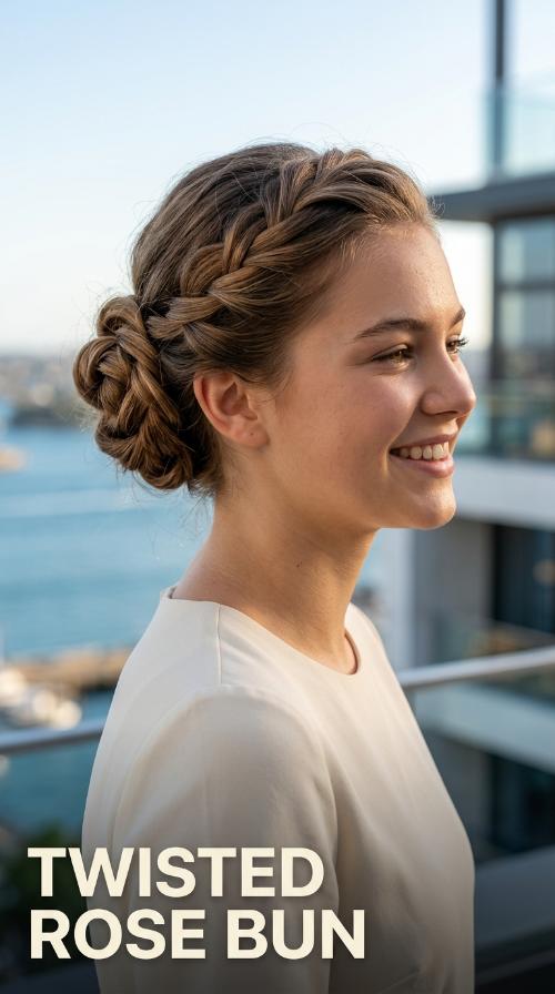Twisted Rose Bun