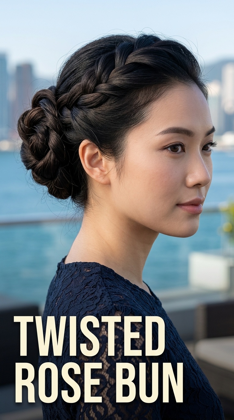Twisted Rose Bun