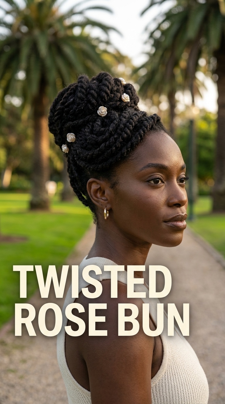Twisted Rose Bun
