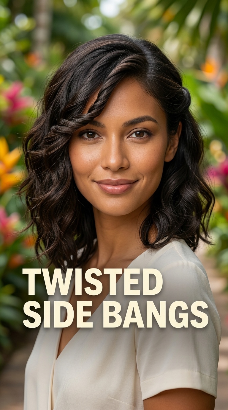 Twisted Side Bangs