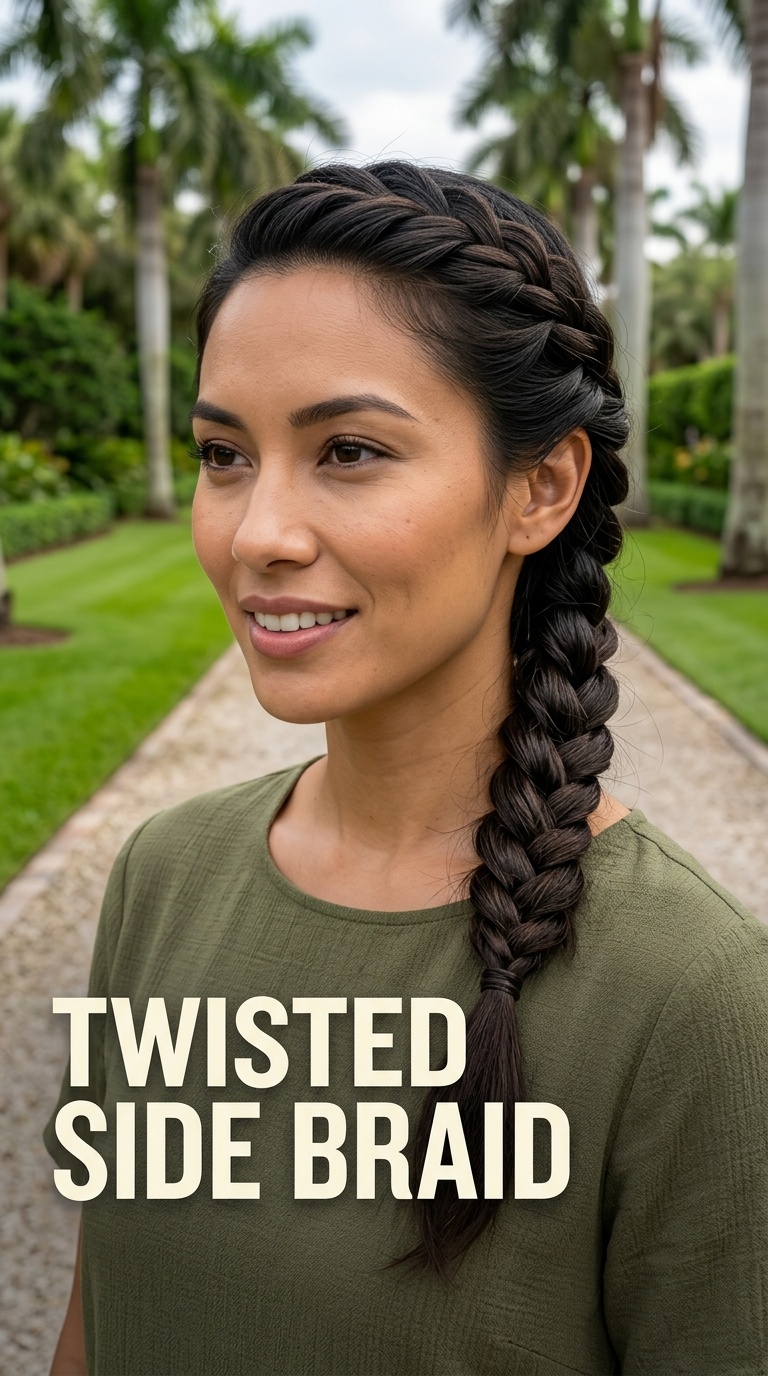 Twisted Side Braid