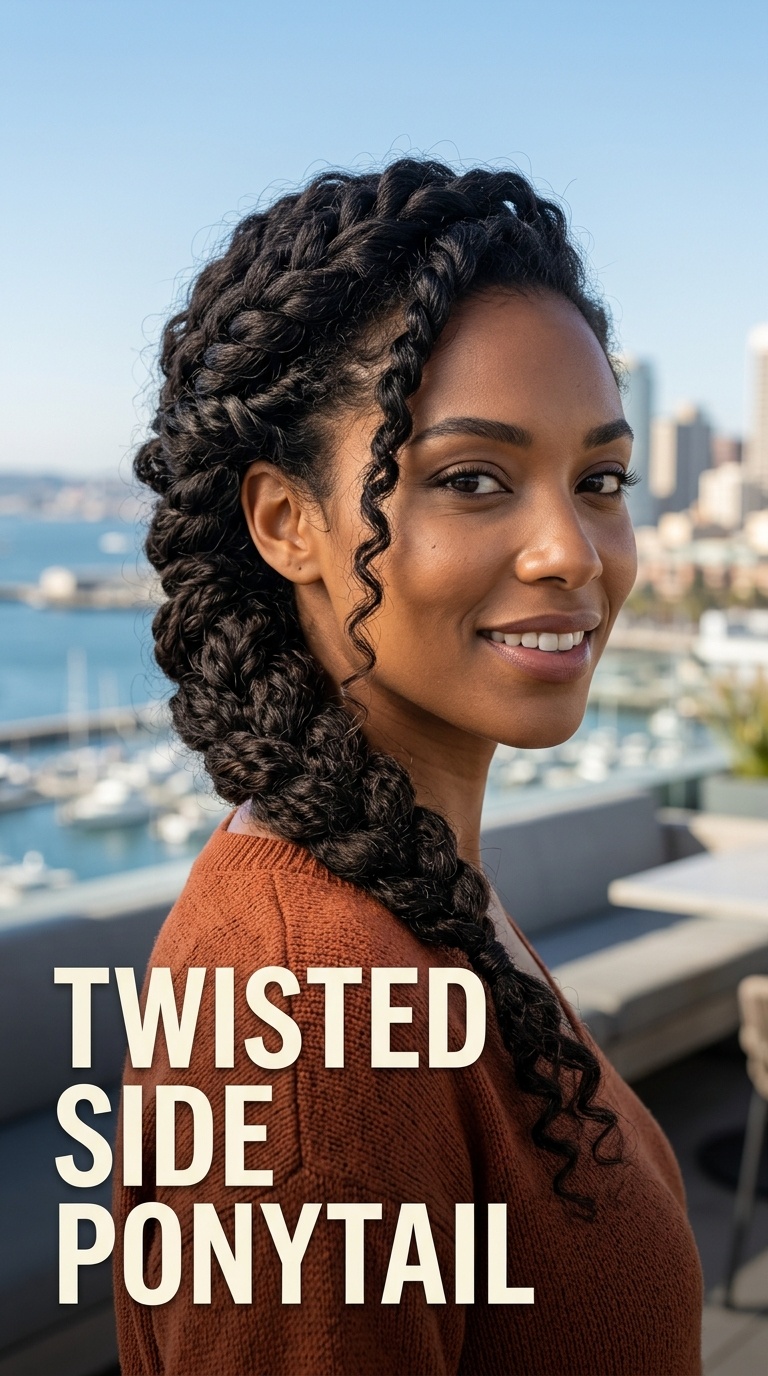 Twisted Side Ponytail