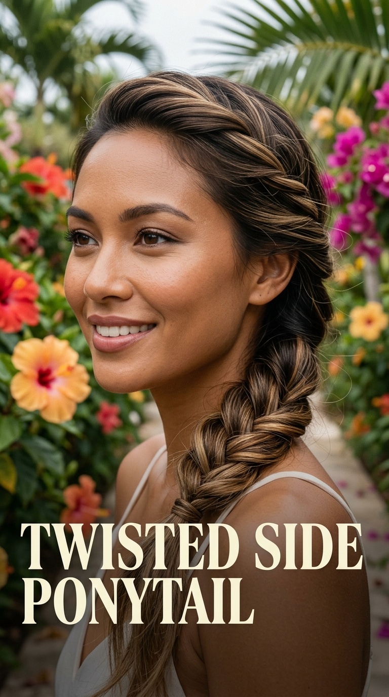 Twisted Side Ponytail