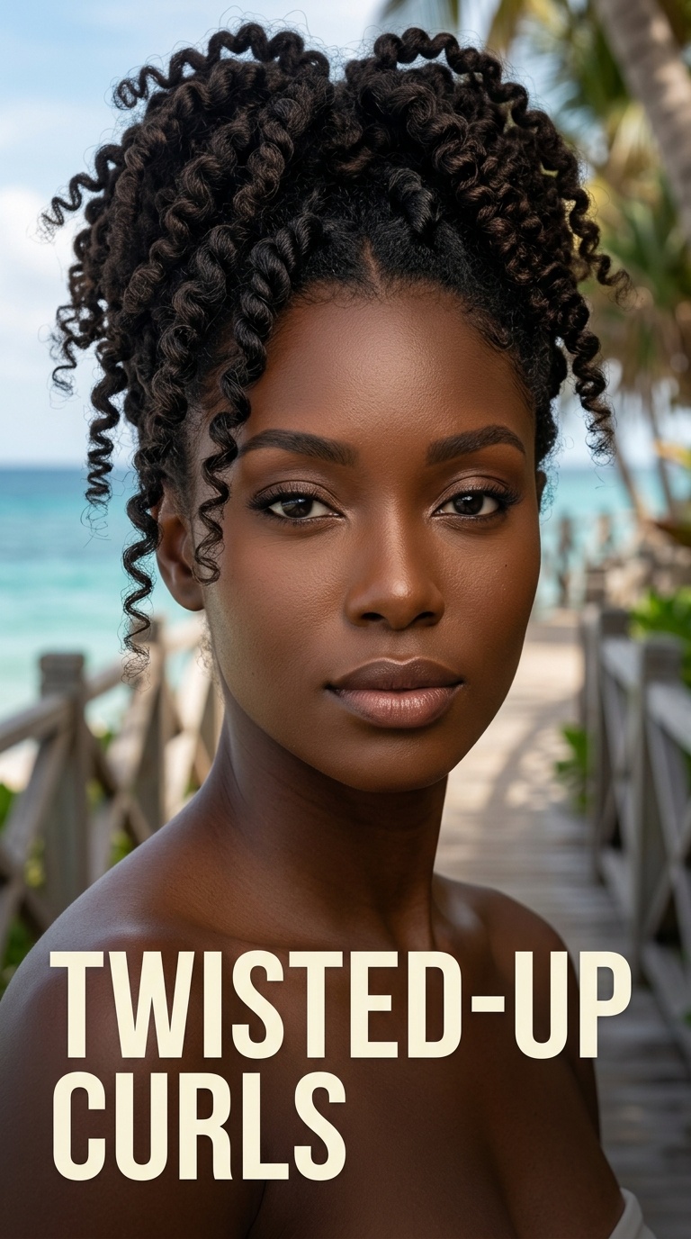 Twisted-Up Curls
