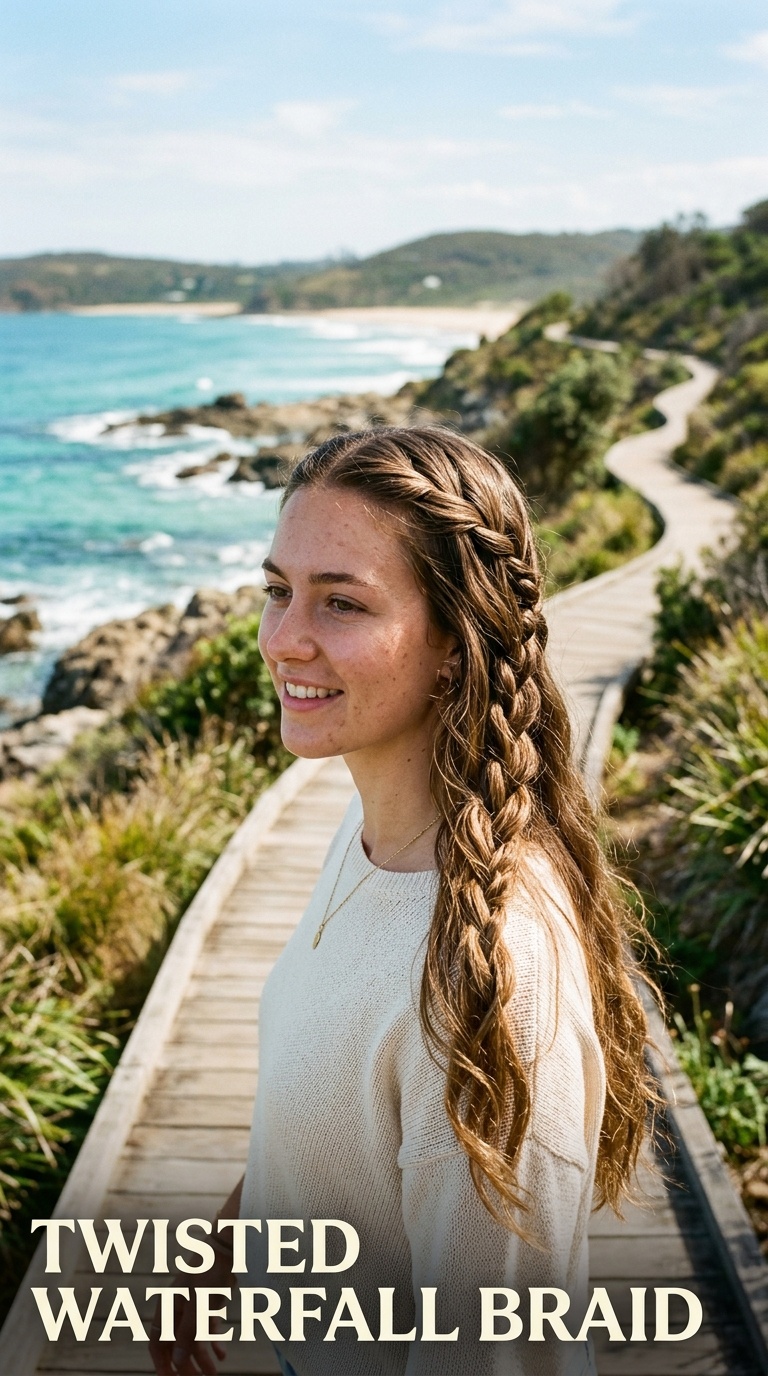 Twisted Waterfall Braid