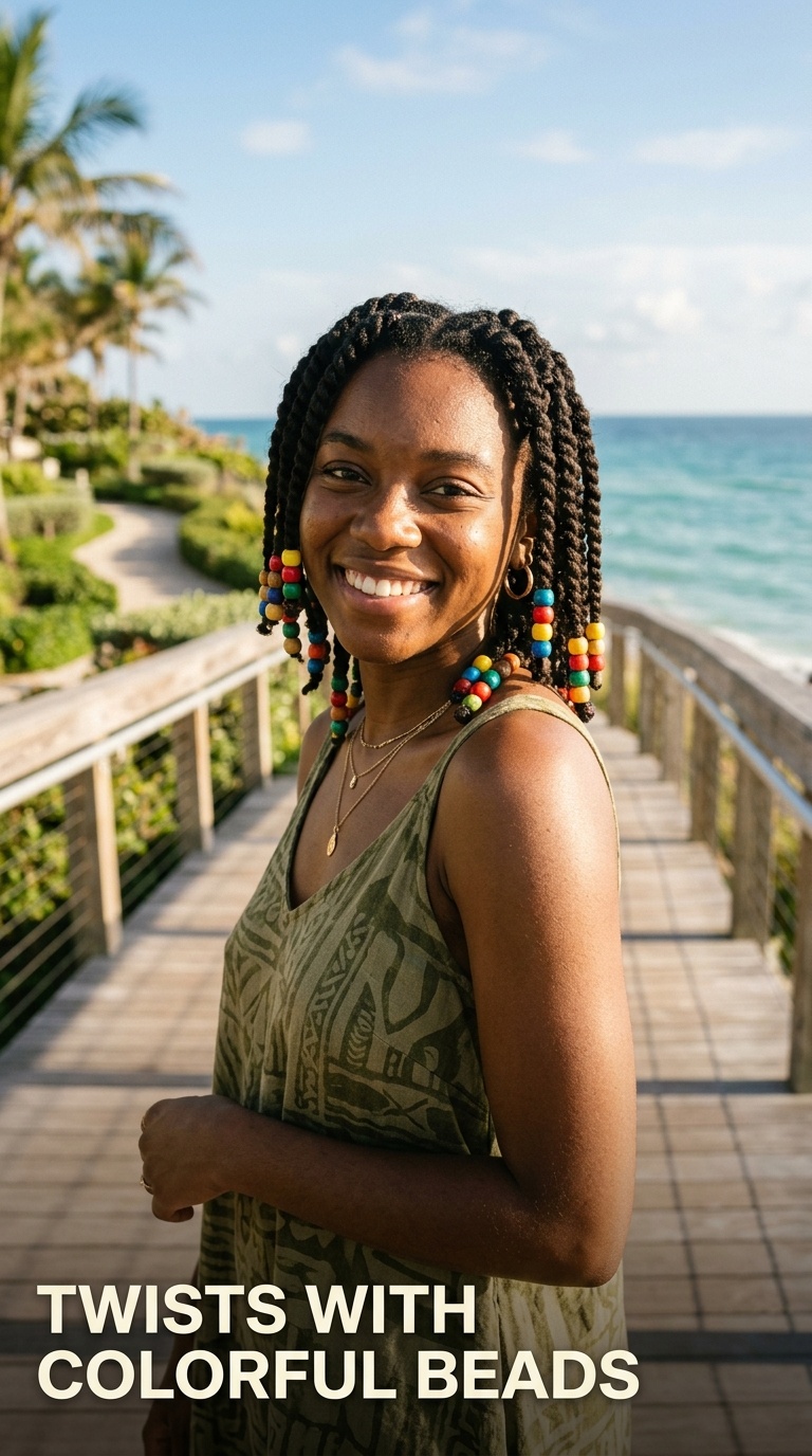 Twists with Colorful Beads