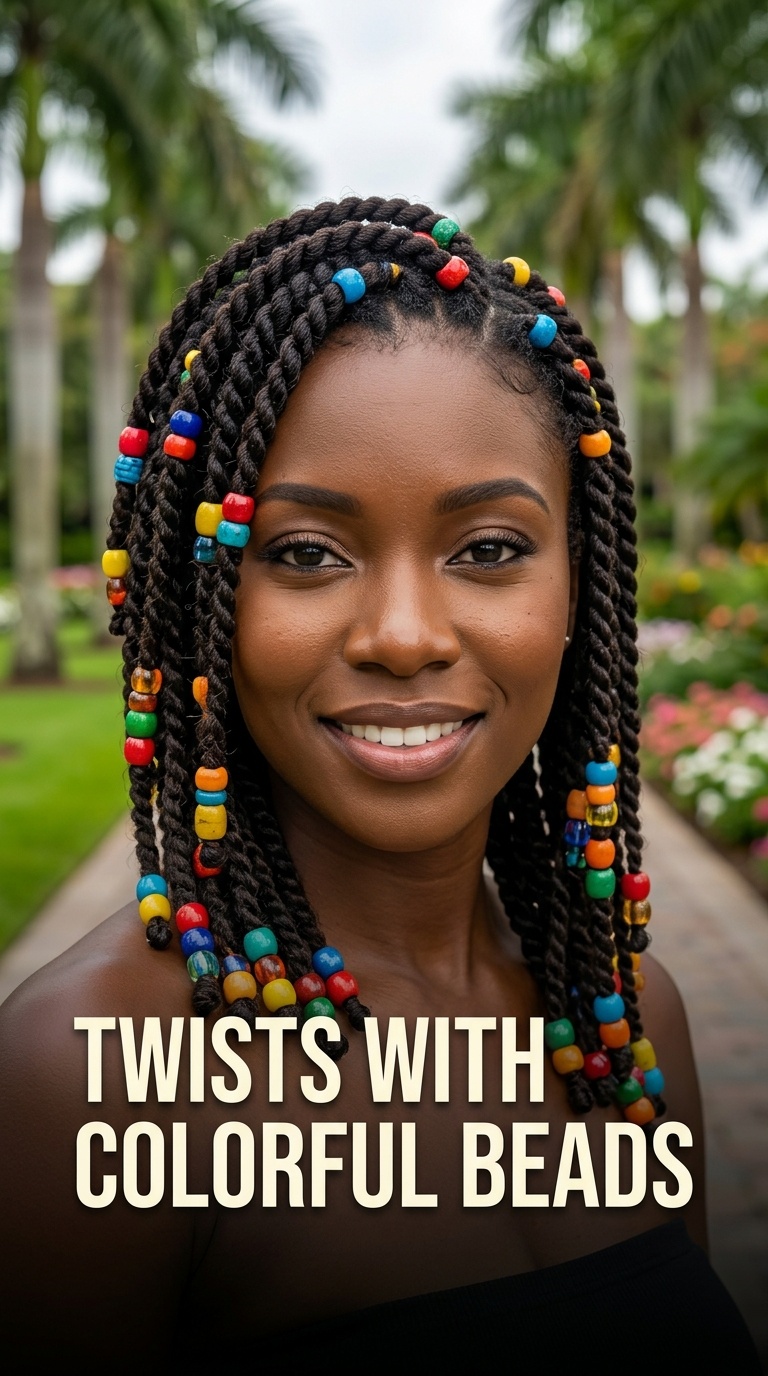 Twists with Colorful Beads