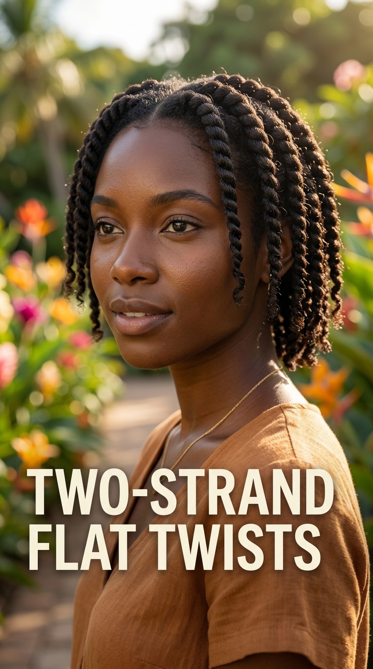 Two-Strand Flat Twists