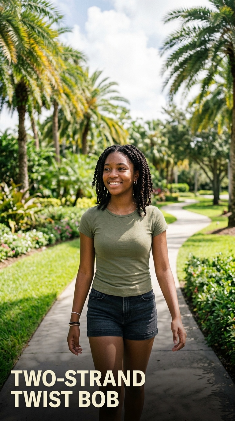 Two-Strand Twist Bob