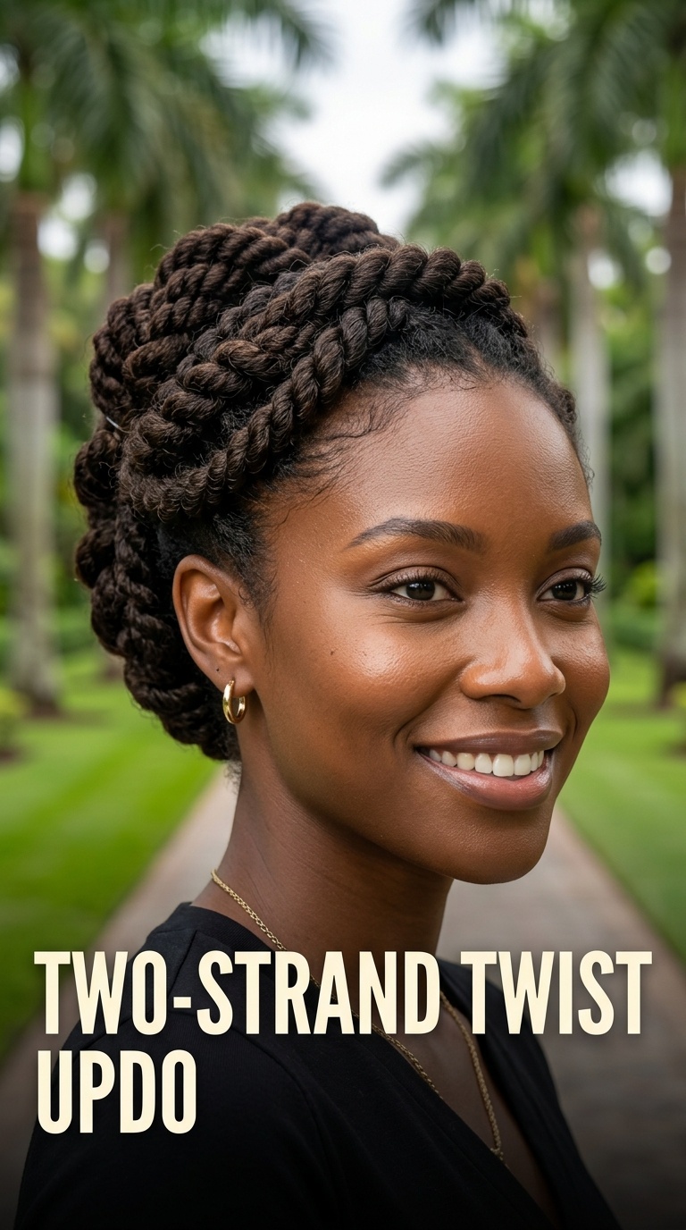 Two-Strand Twist Updo