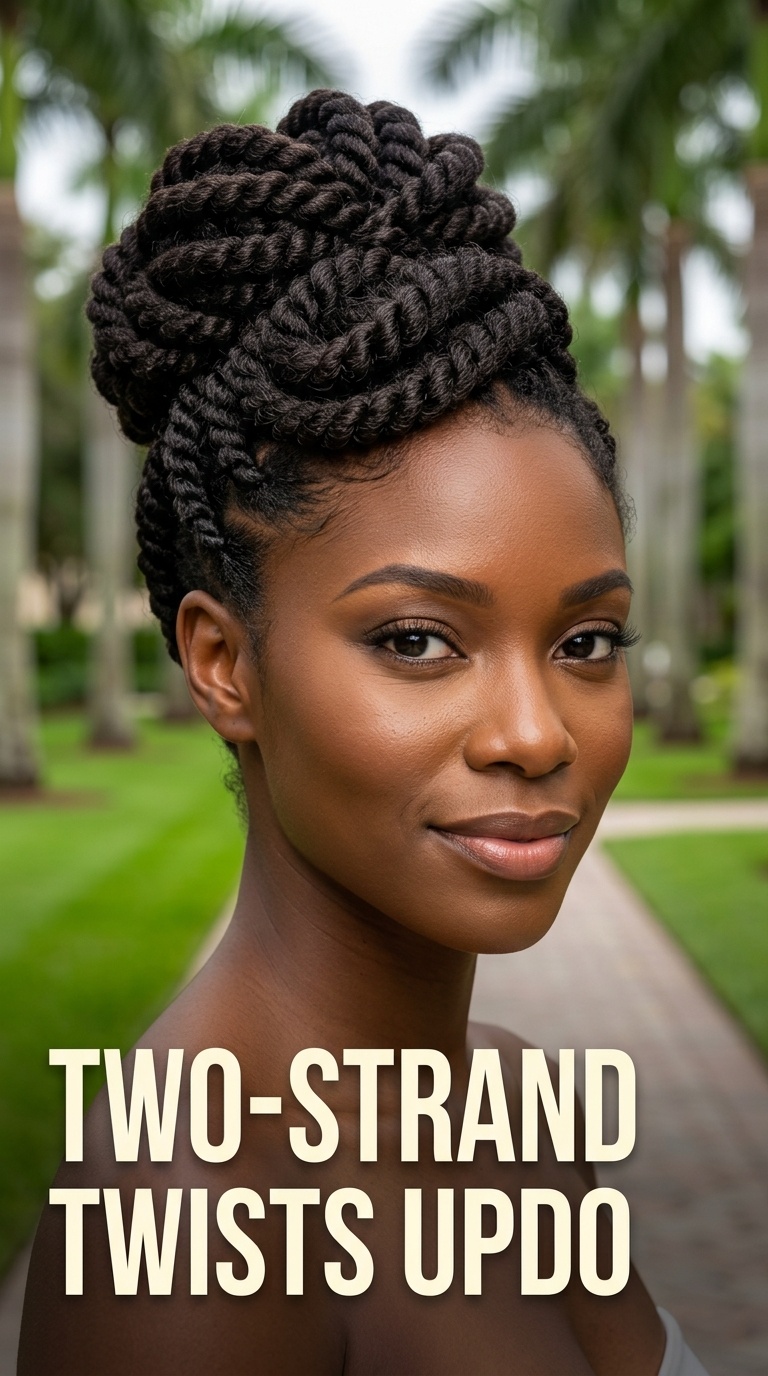 Two-Strand Twists Updo
