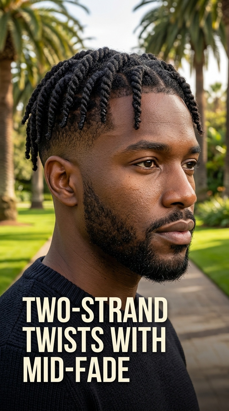 Two-Strand Twists with Mid-Fade