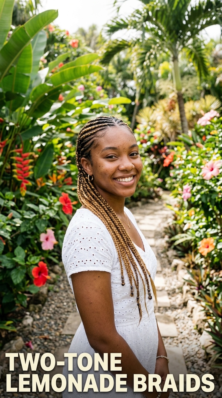 Two-Tone Lemonade Braids