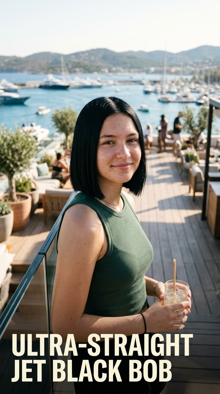 Ultra-Straight Jet Black Bob