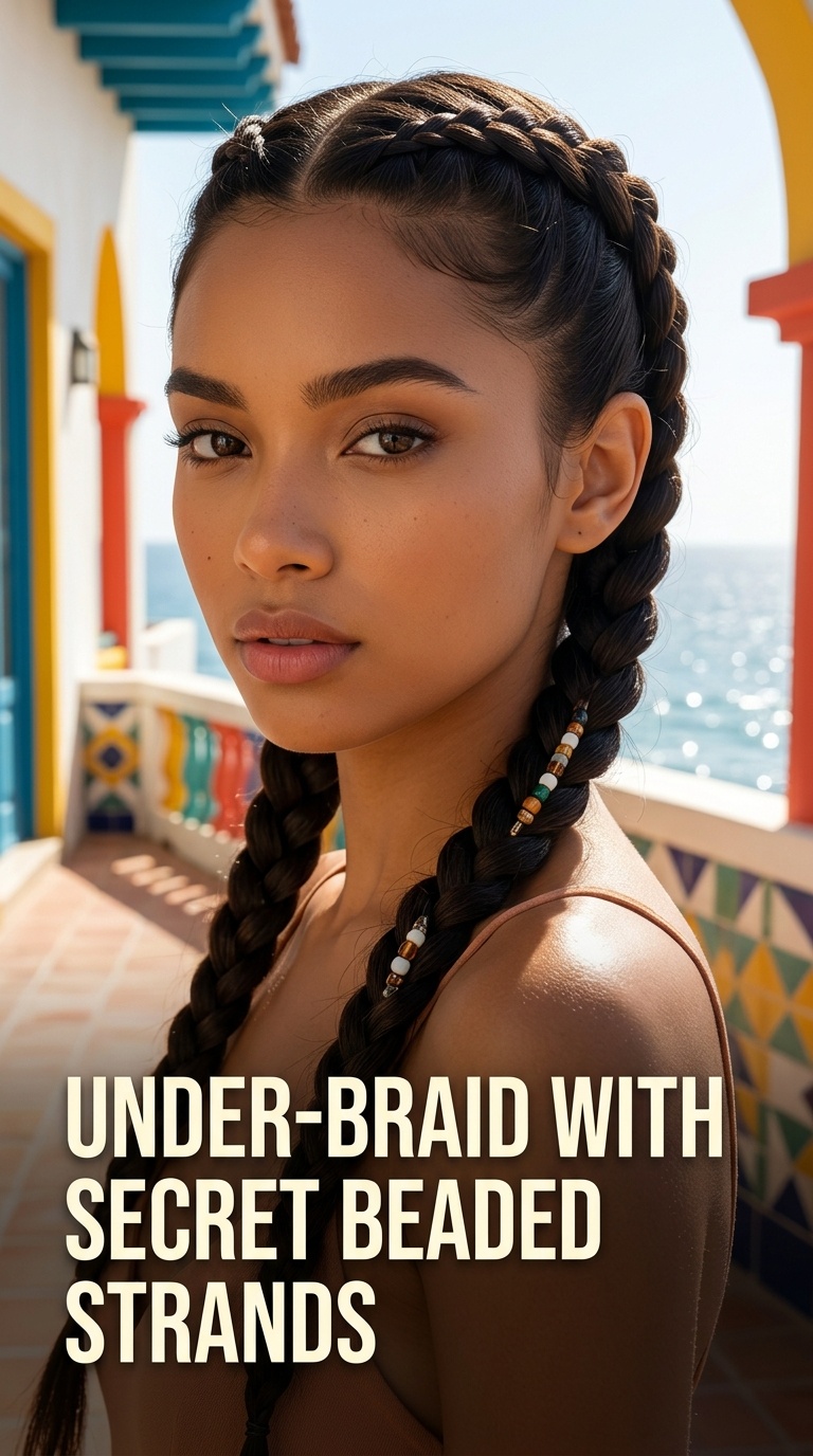 Under-Braid with Secret Beaded Strands
