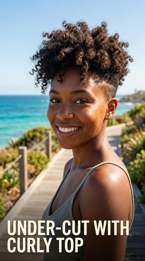 Under-cut with Curly Top