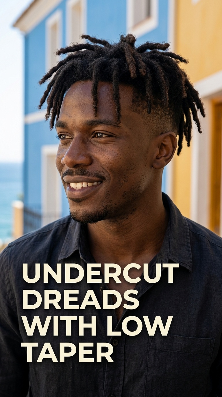 Undercut Dreads with Low Taper