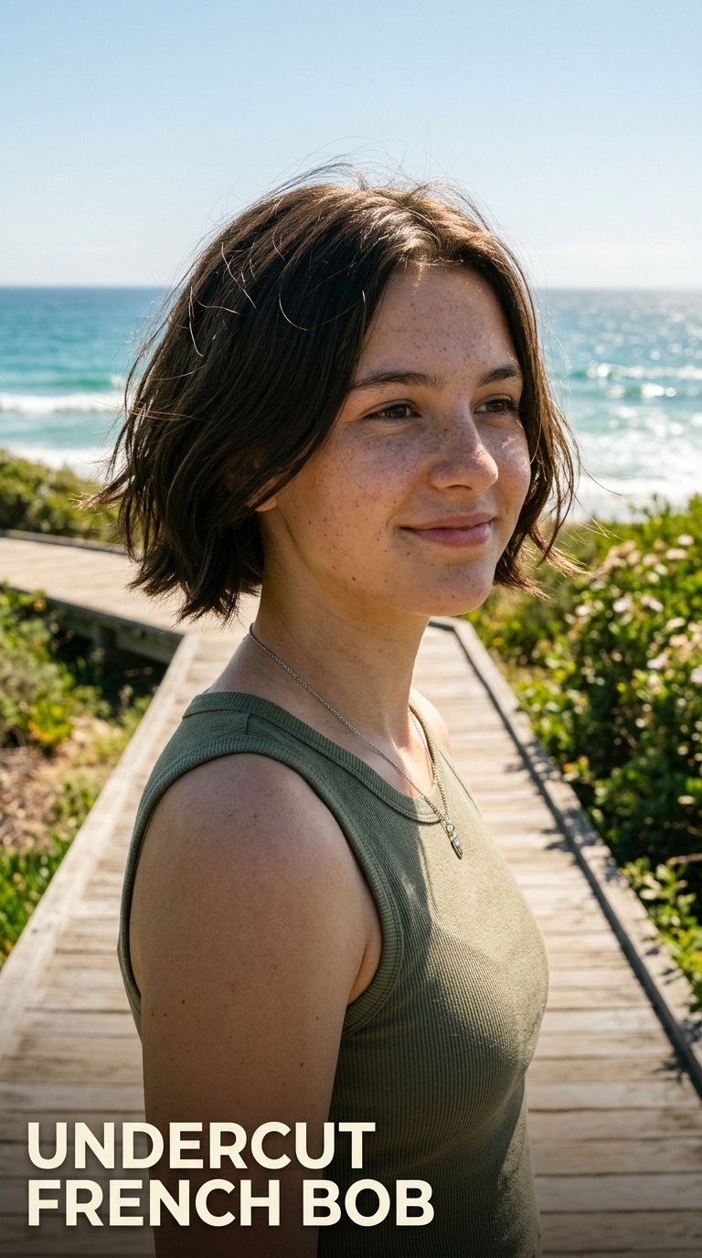 Undercut French Bob