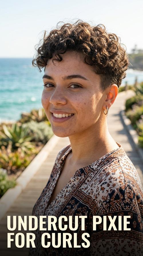 Undercut Pixie for Curls