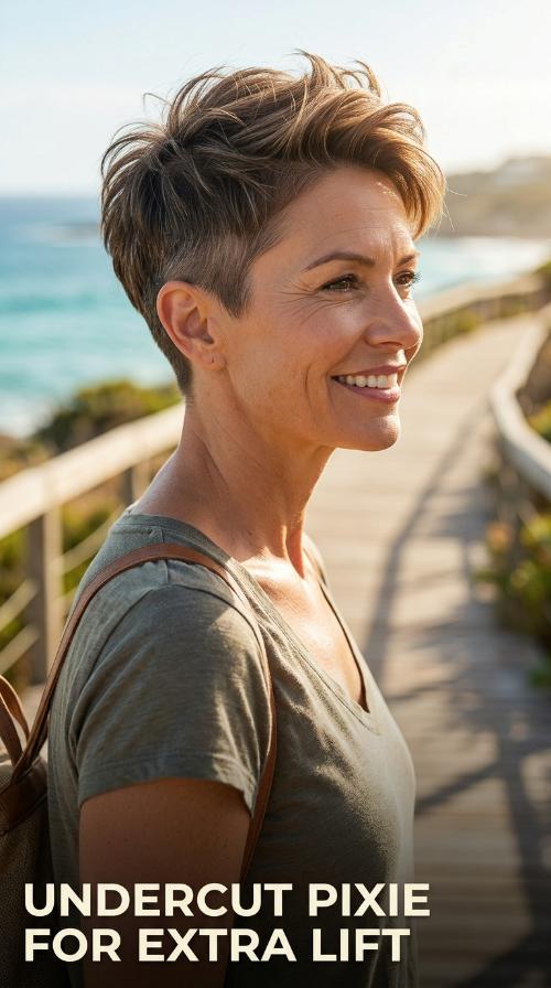 Undercut Pixie for Extra Lift